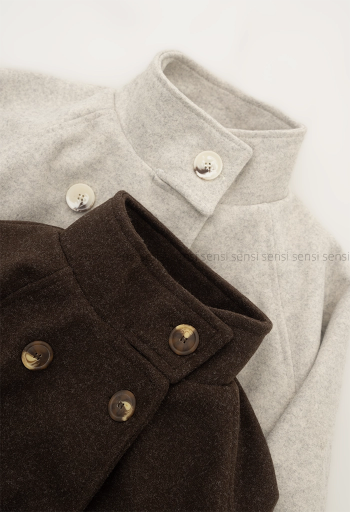 ترنچ کت فوتر یقه ایستاده کد1004826